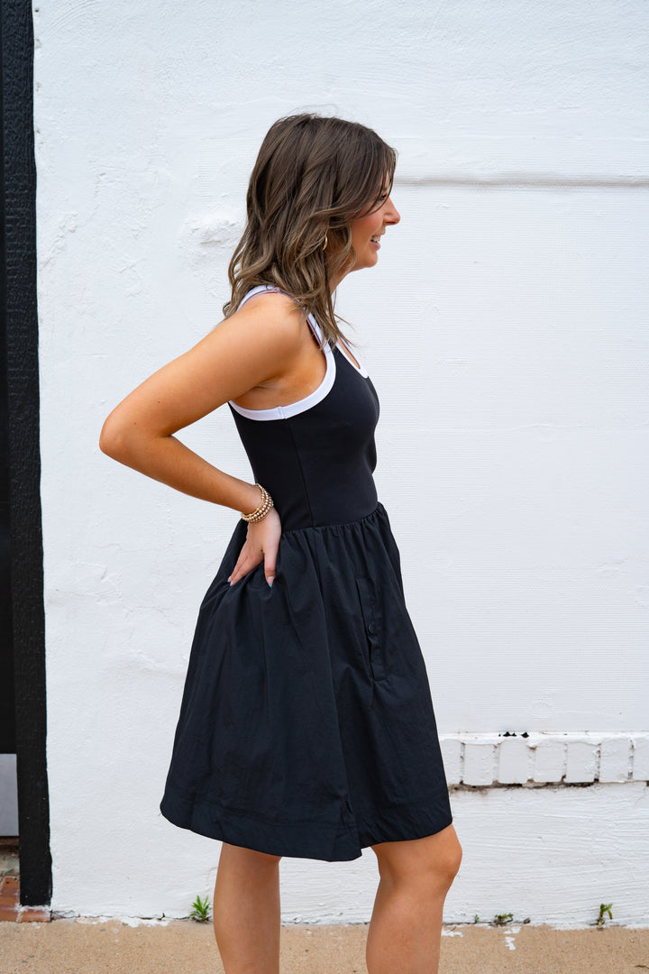 Steve Madden: Tottenham Dress in Black/White