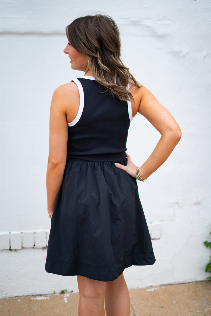 Steve Madden: Tottenham Dress in Black/White