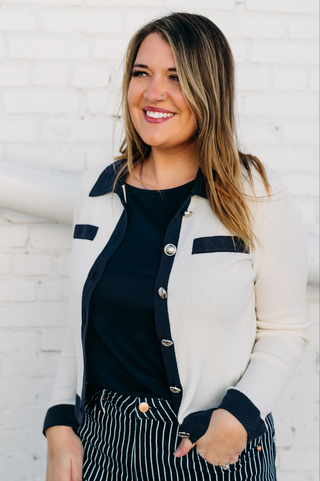 Steve Madden: Ayda Cardigan in Whisper White BO406773