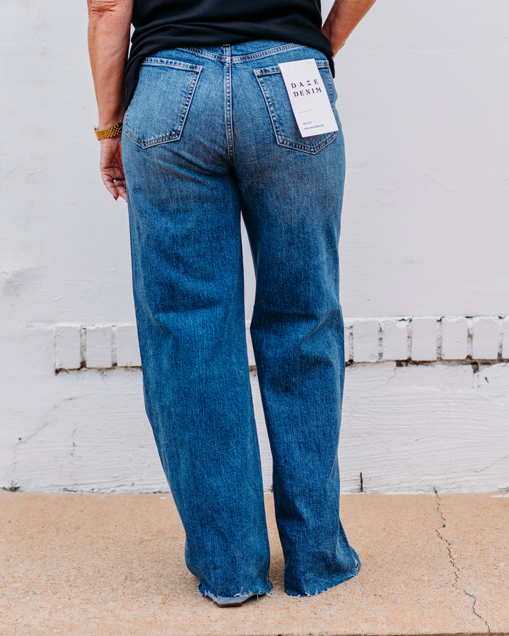 Daze: Far Out High Rise Wide Leg in Stunner