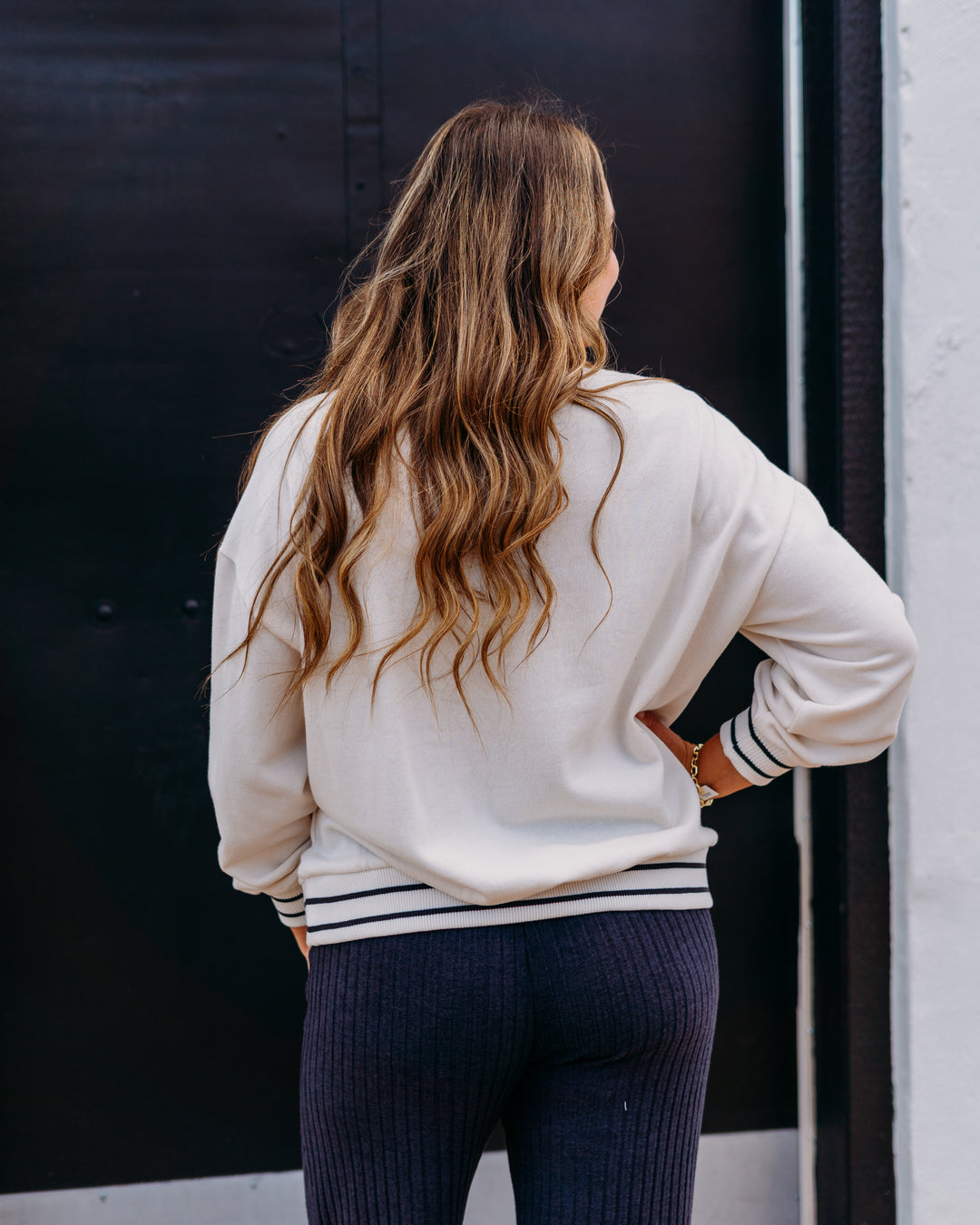 Z Supply: Oversized Let's Go Sweatshirt in Vanilla Ice ZLT253100