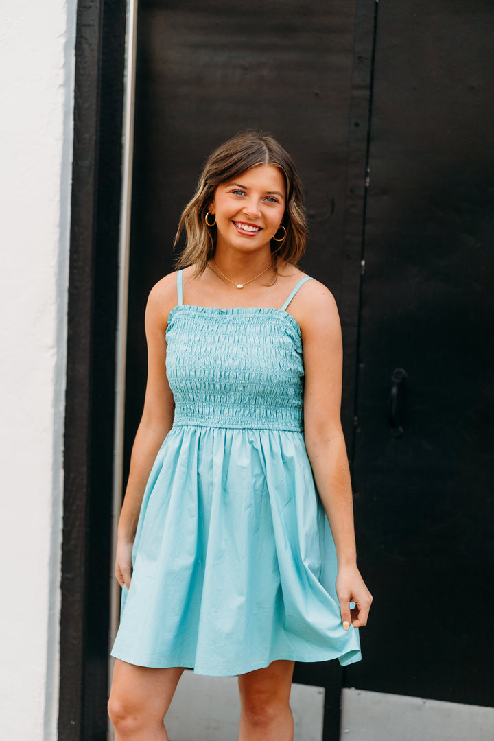 Steve Madden: Lotty Dress in Aqua Haze