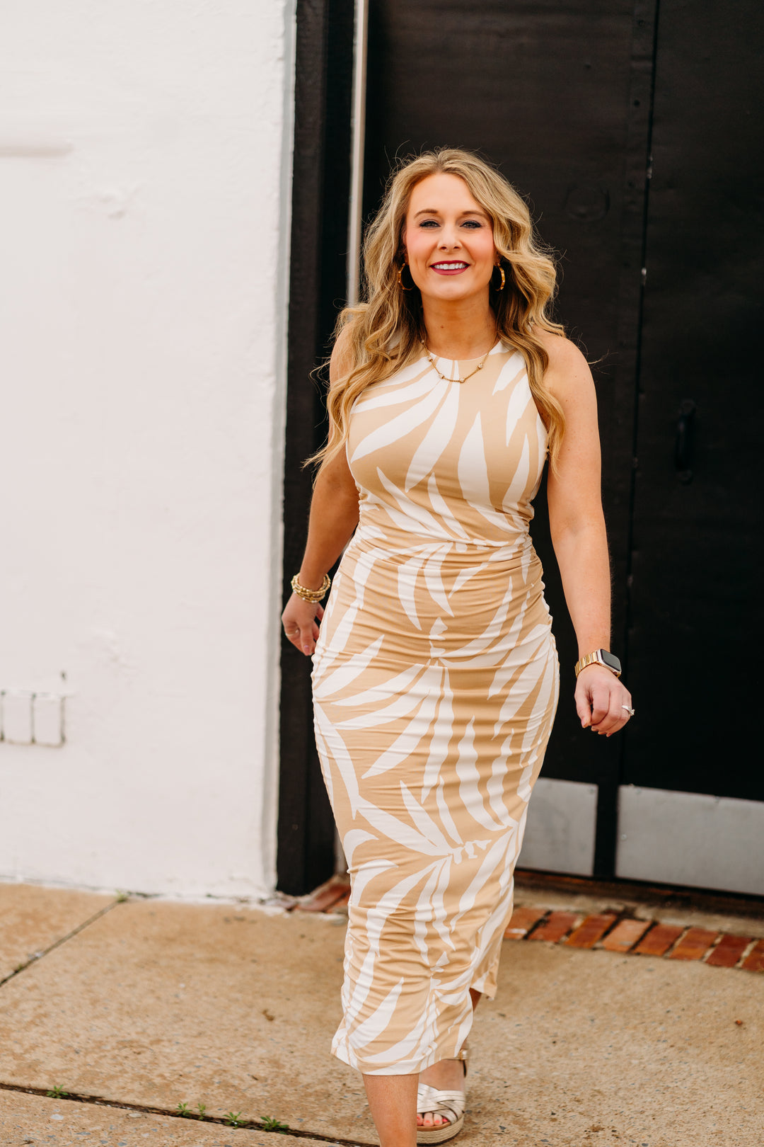 Z Supply: Adison Vacances Midi Dress in Santal