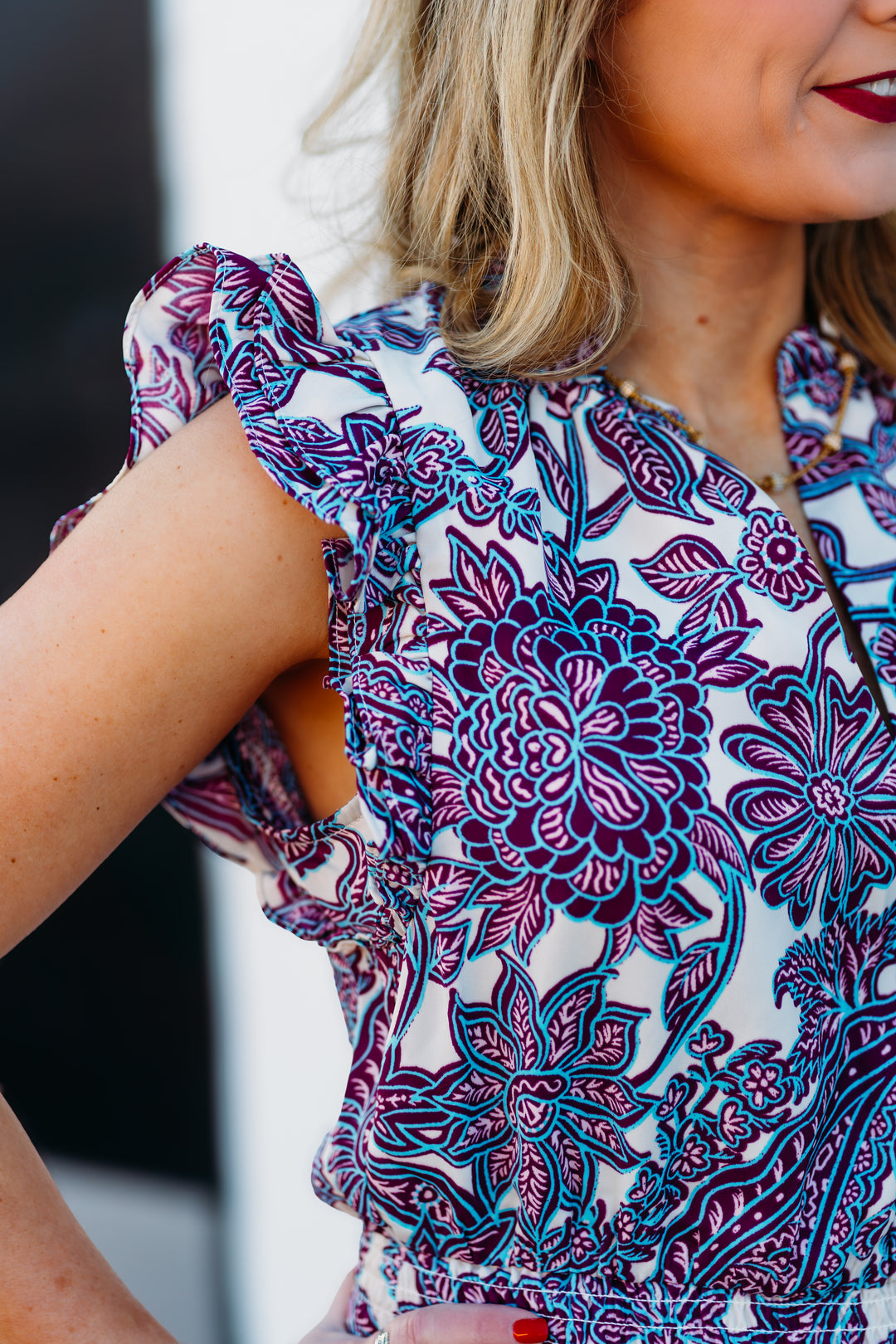Steve Madden: Prairie Dream Dress in Burgundy Paisley