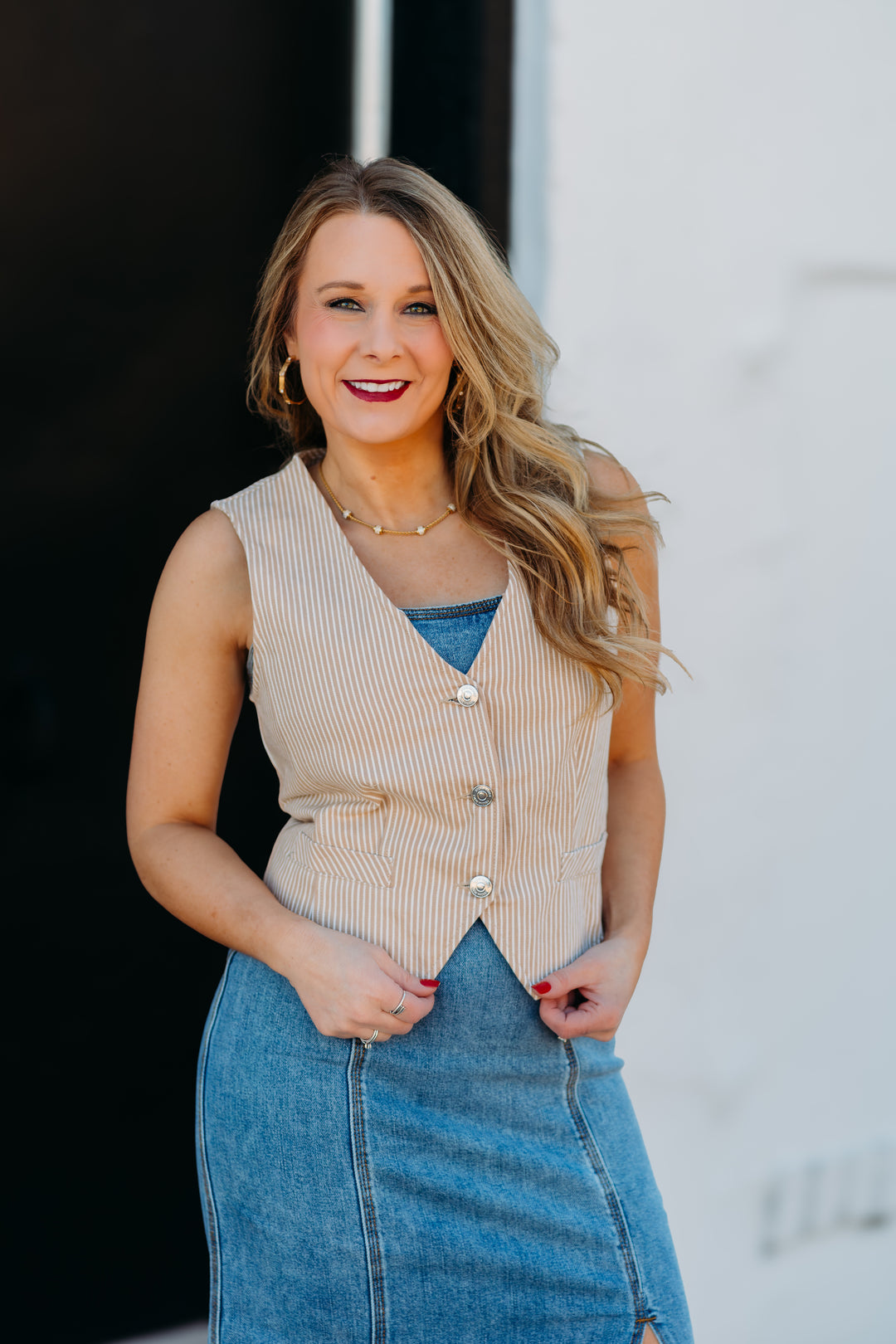 Steve Madden: Selene Vest in Khaki