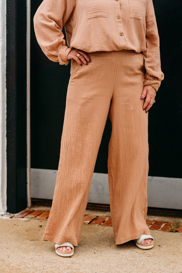 Billabong: New Wave Gauze Pant in Rinse Blue