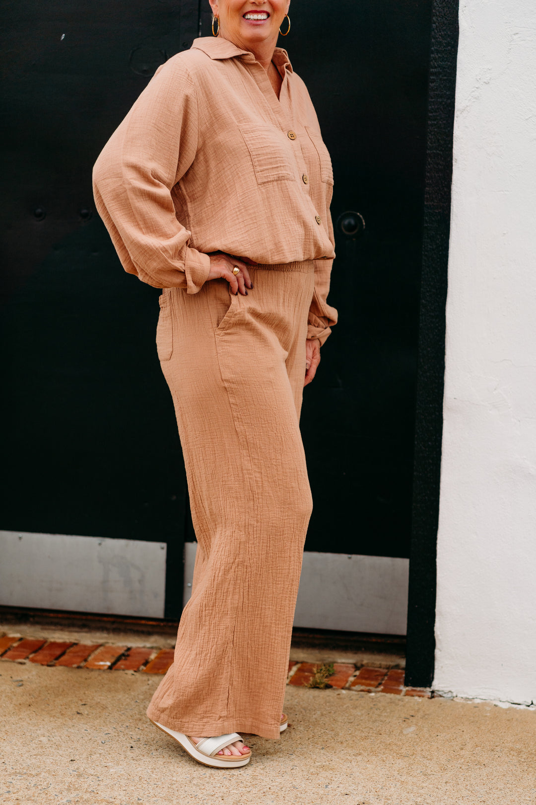 Billabong: New Wave Gauze Pant in Rinse Blue