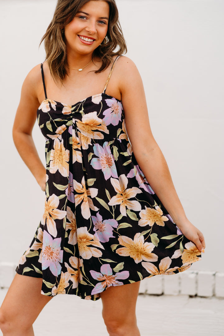 Billabong: Star Glow Romper in Black Multi