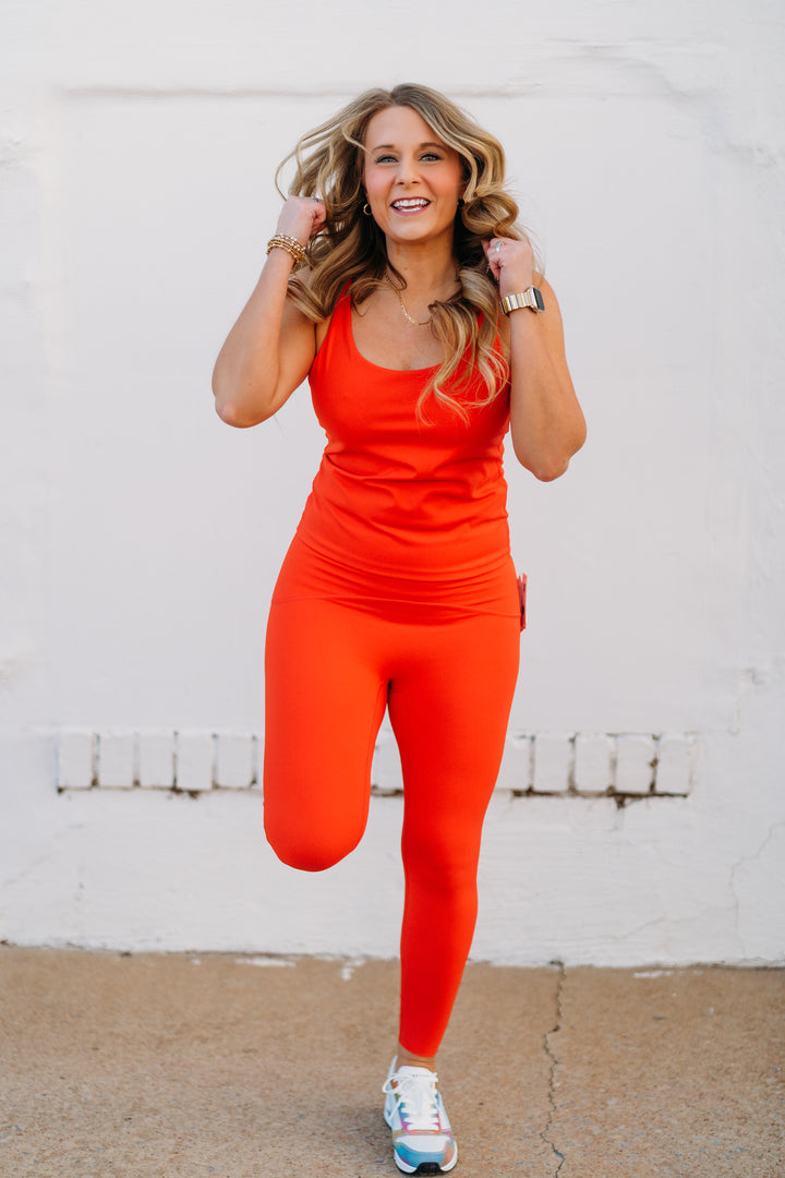 Spanx: Booty Boost 7/8 Leggings in Poppy