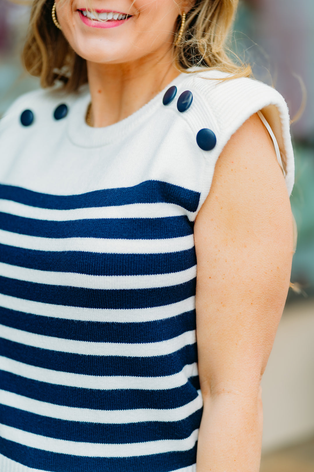 Steve Madden: Tomas Sweater in Ivory Stripe