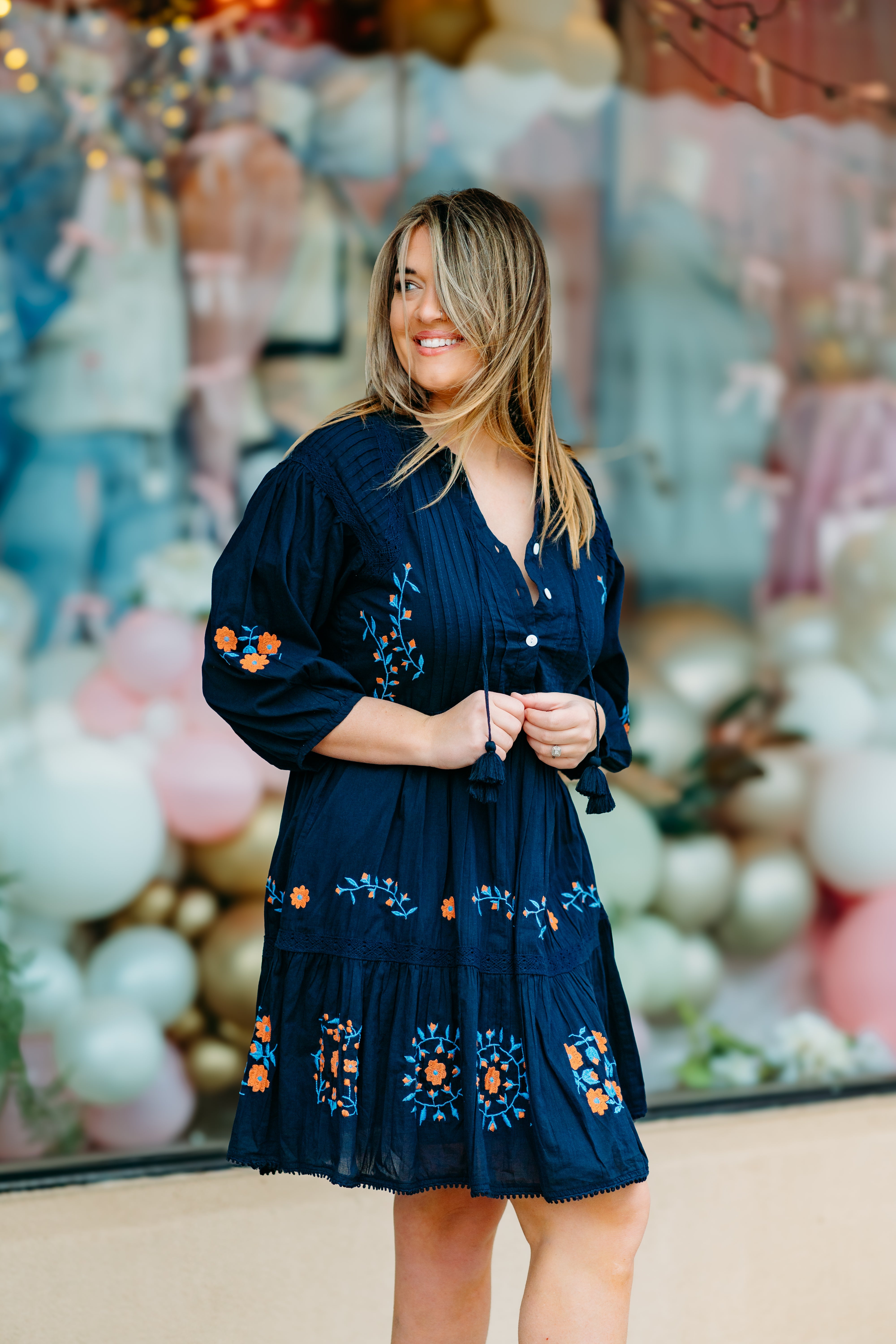 sachin and babi light blue dress White Floral Embroidered Off Shoulder Ruffle Cut Out Tie Up Mini Dress   Hot Miami Styles