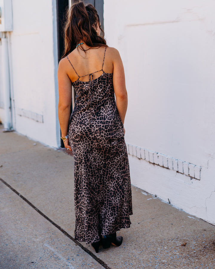 Z Supply: Cielo Leopard Midi Dress in Desert Tan