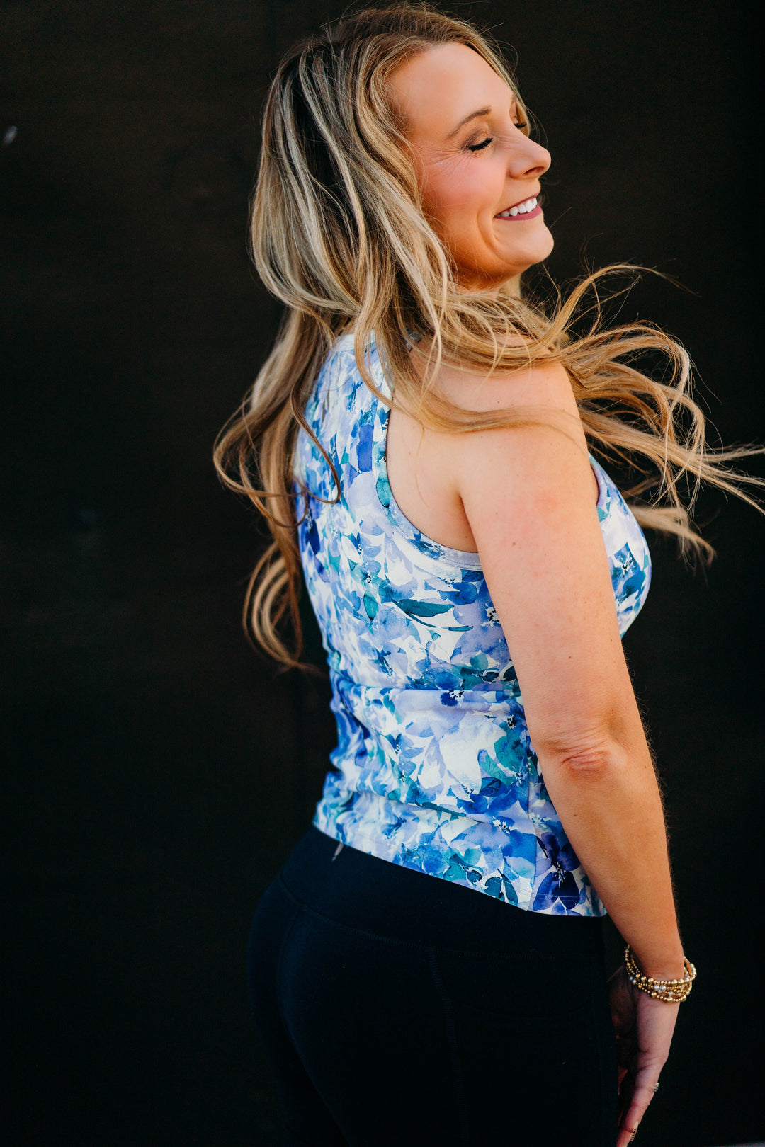 Skechers: GO WALK Seascape Floral Tank in Purple