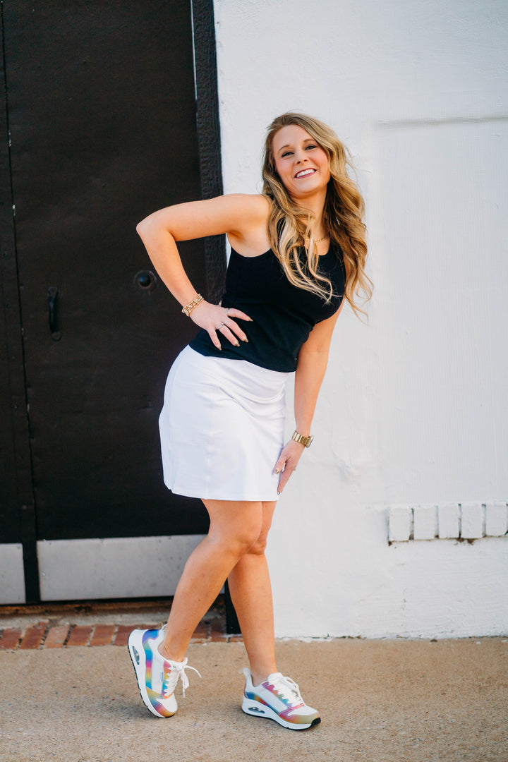 Skechers: Tennis Skort in White W2SK21