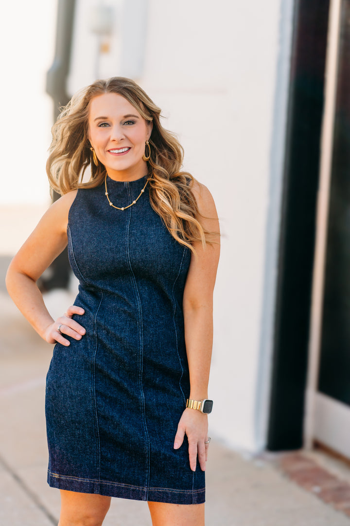 Spanx: Denim Seamed Shift Dress 20715R