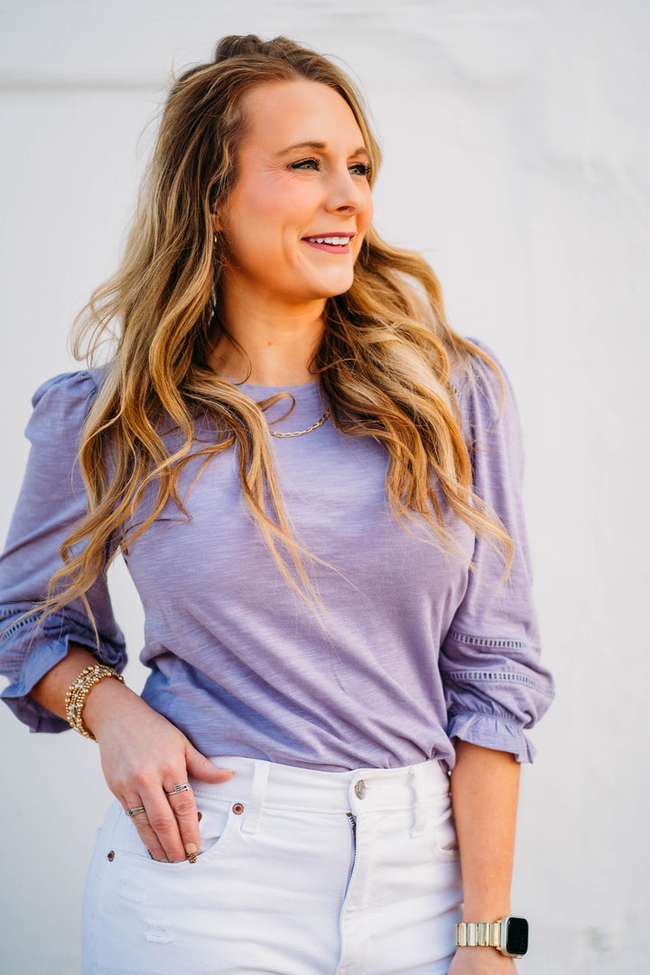 Another Love: Destiny Top in Dewy Iris