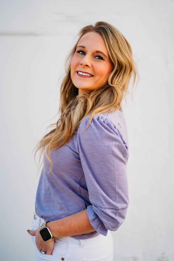 Another Love: Destiny Top in Dewy Iris