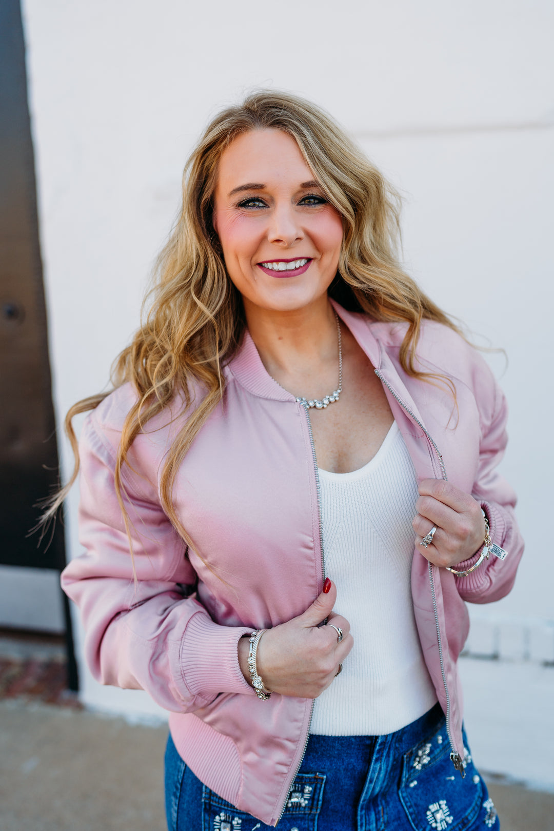 Dear John: Samaria Jacket in Satin Pink