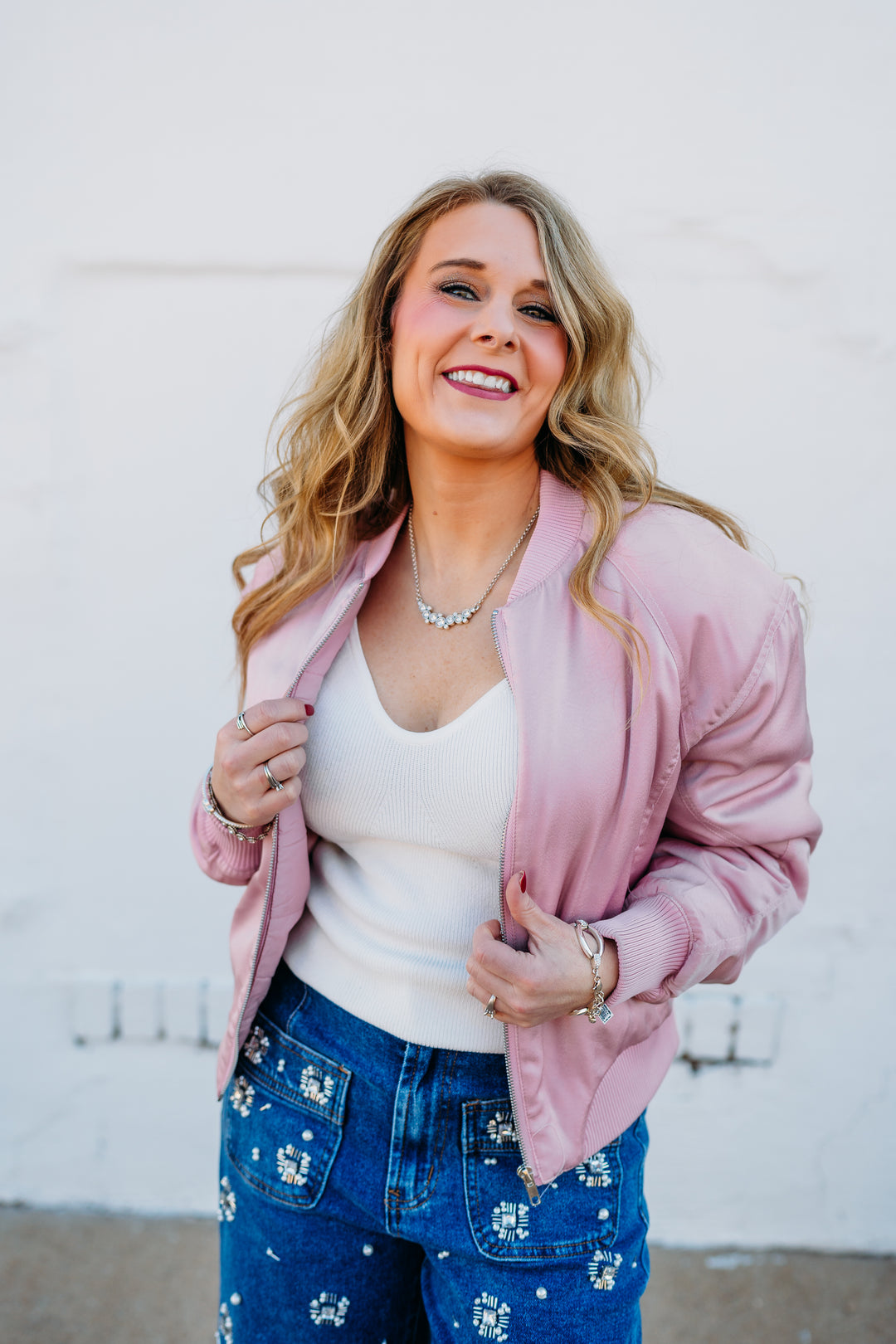 Dear John: Samaria Jacket in Satin Pink