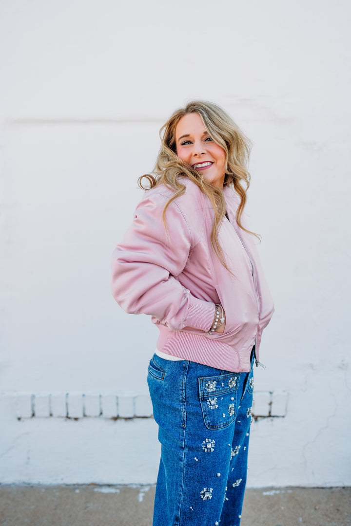 Dear John: Samaria Jacket in Satin Pink