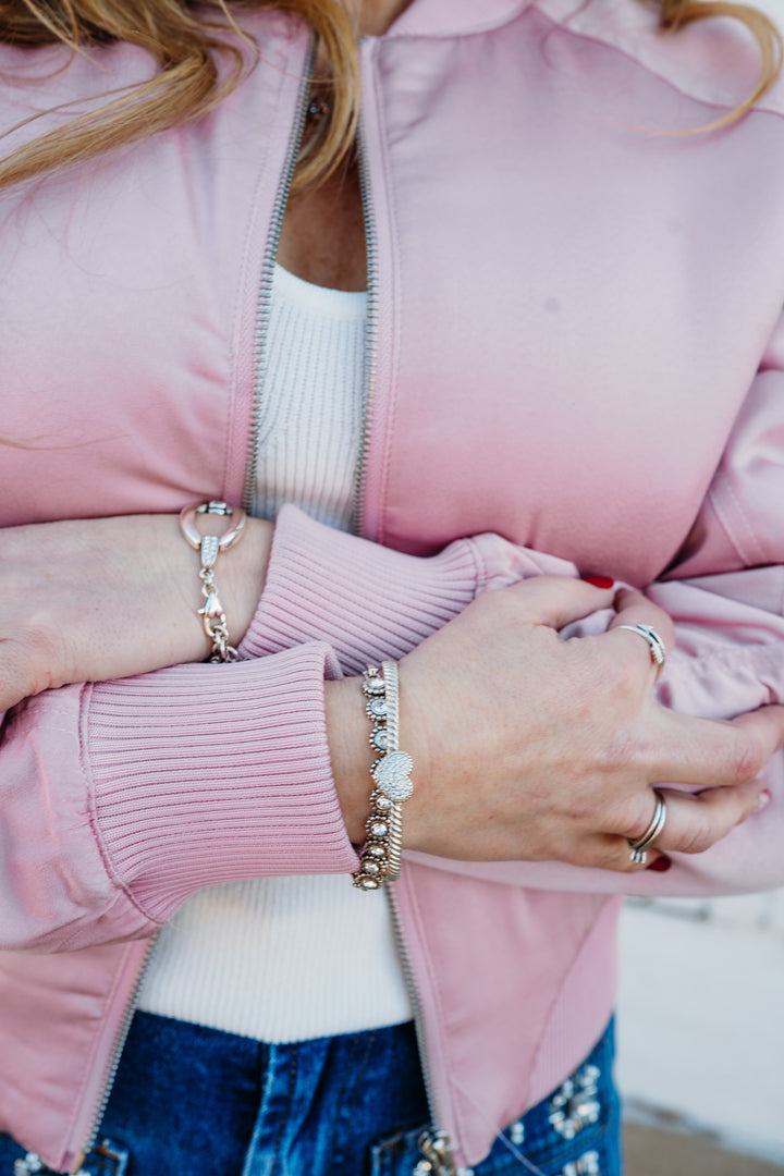 Dear John: Samaria Jacket in Satin Pink