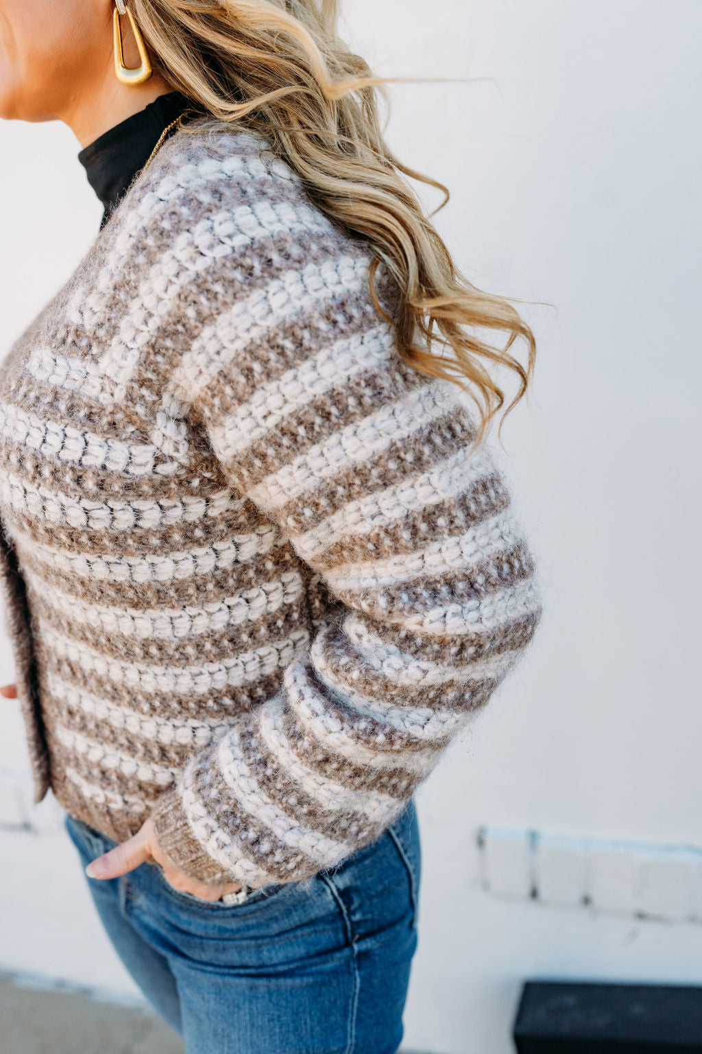 Z Supply: Este Metallic Stripe Cardigan ZW244223