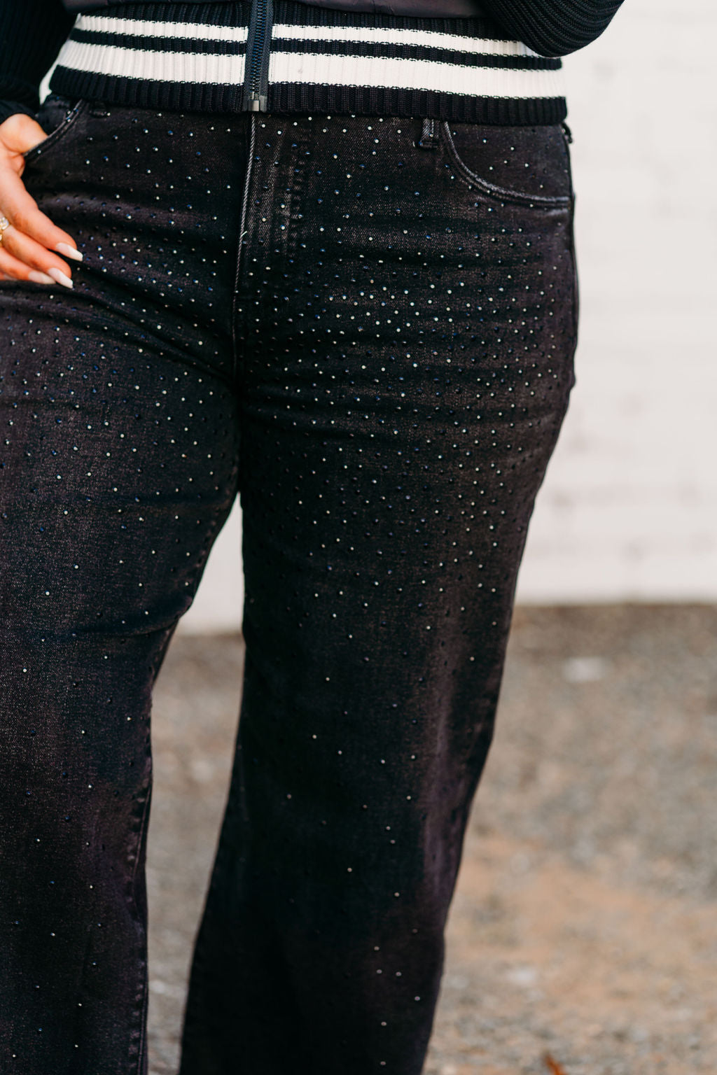 Kut: Meg High Rise Fab AB Wide Leg Raw Hem in Illuminated