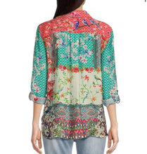 Load image into Gallery viewer, John Mark: Floral Printed Button Tunic - J14235BM

