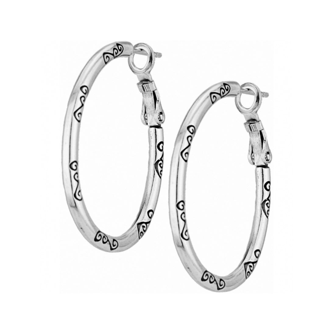 Brighton: Oval Hoop Charm Earrings