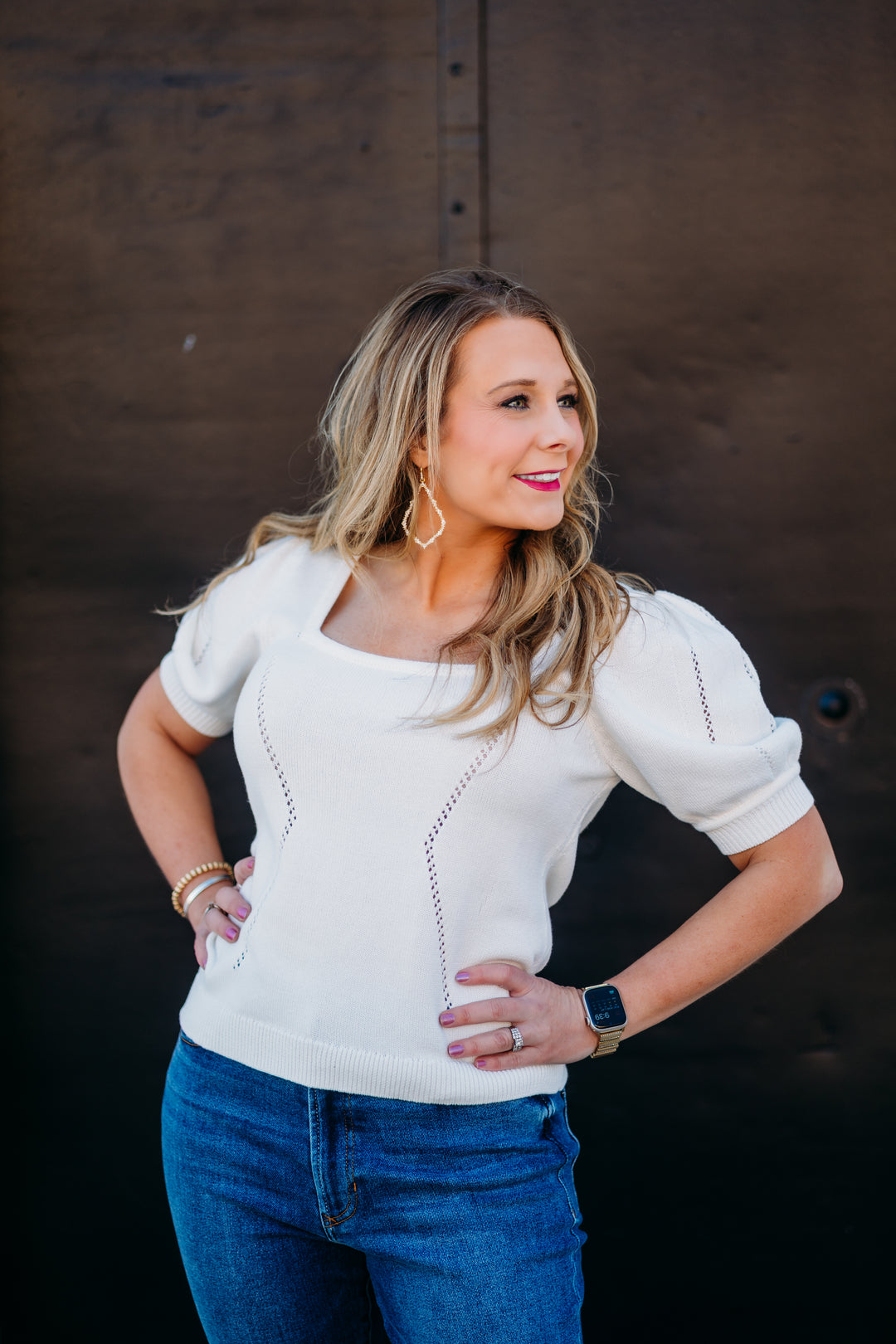 Dear John: Eline Sweater in White White