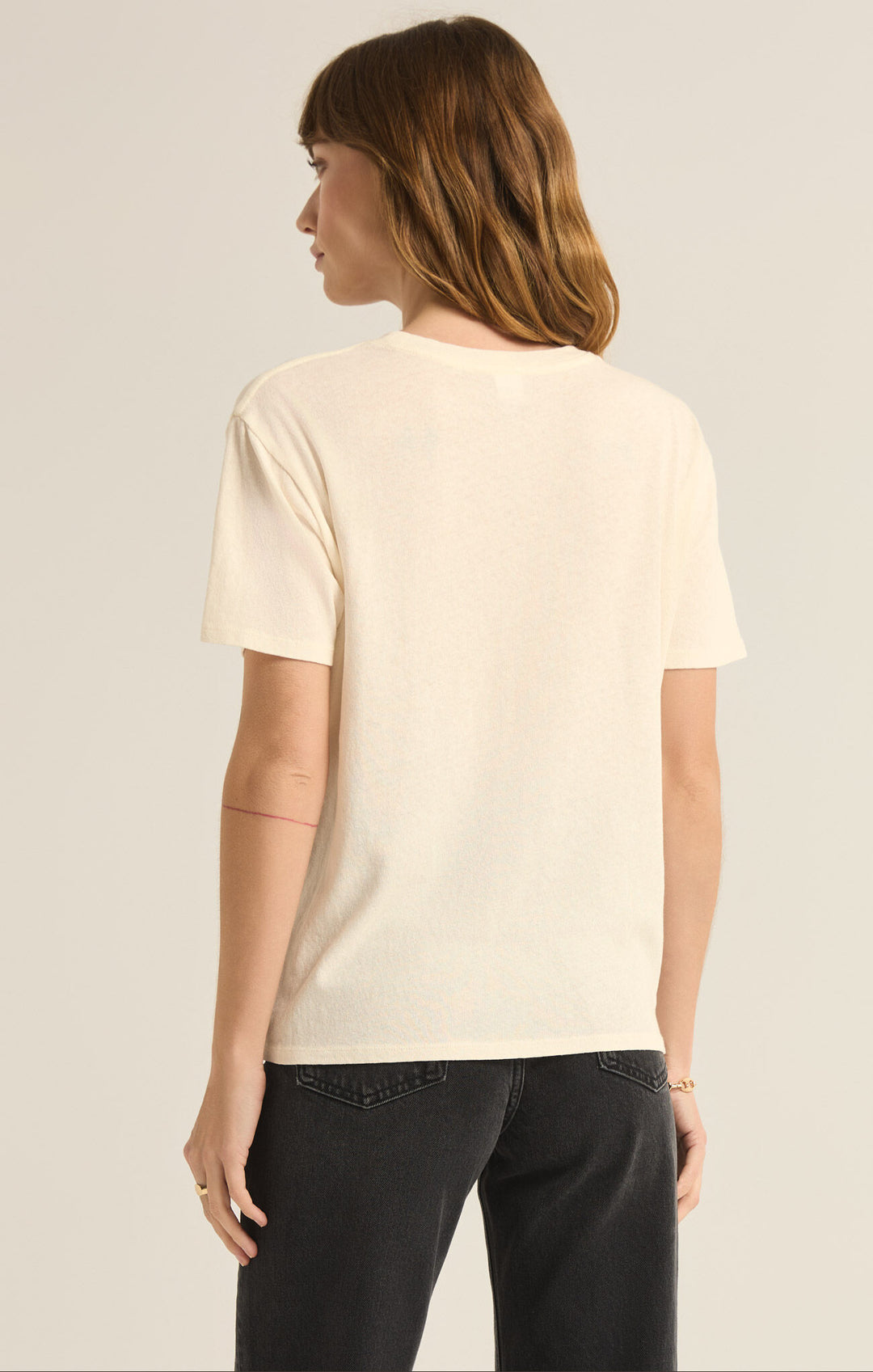 Z Supply: Cocktails Pacific Tee in Sea Salt