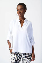 Load image into Gallery viewer, Joseph Ribkoff: Vanilla Boxy Top with Dolman Sleeves Style 241039
