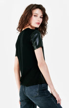 Load image into Gallery viewer, Dear John: Reese Top in Black Leather
