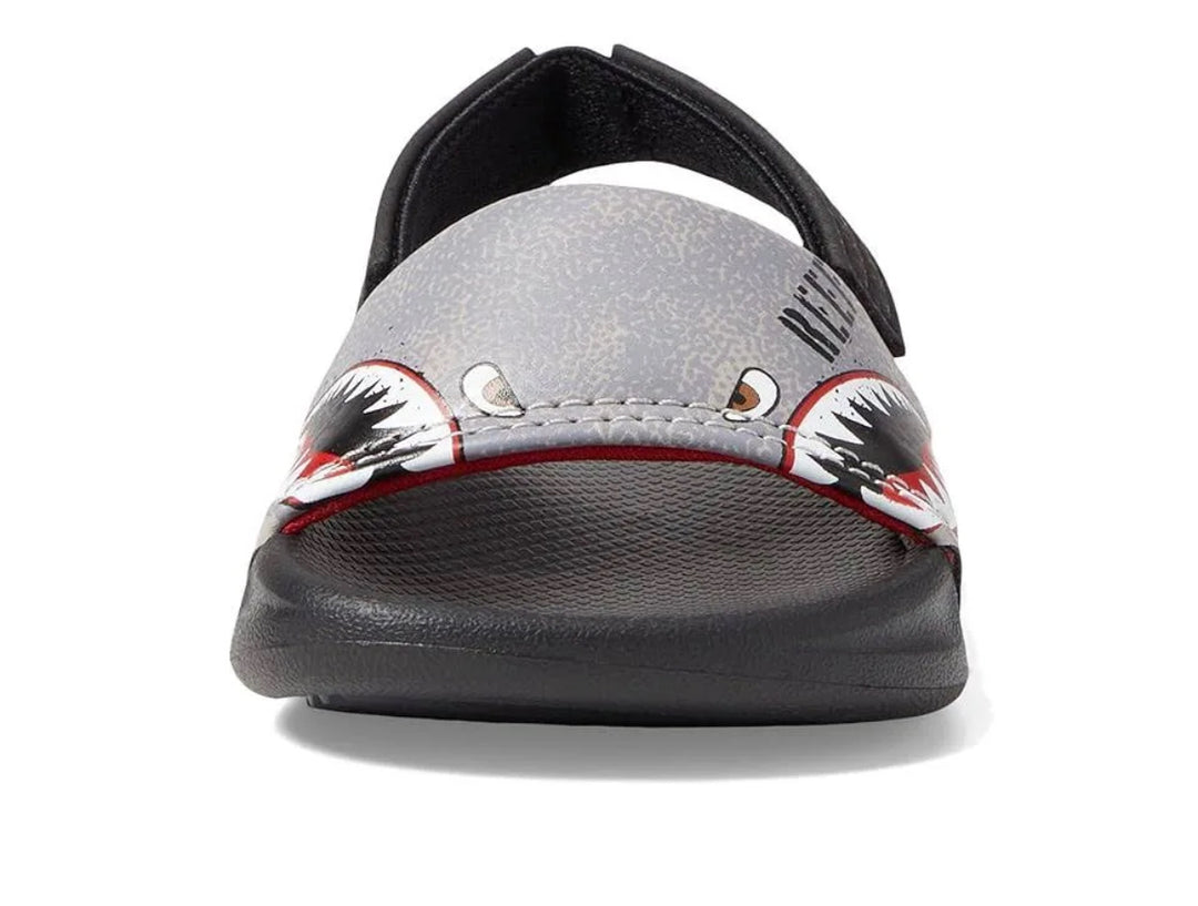 Reef: Kids Little One Slide Sandals Flying Sharks