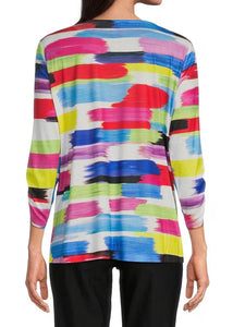 Ali Miles: Print Knit Pull Over Tunic A24408TM