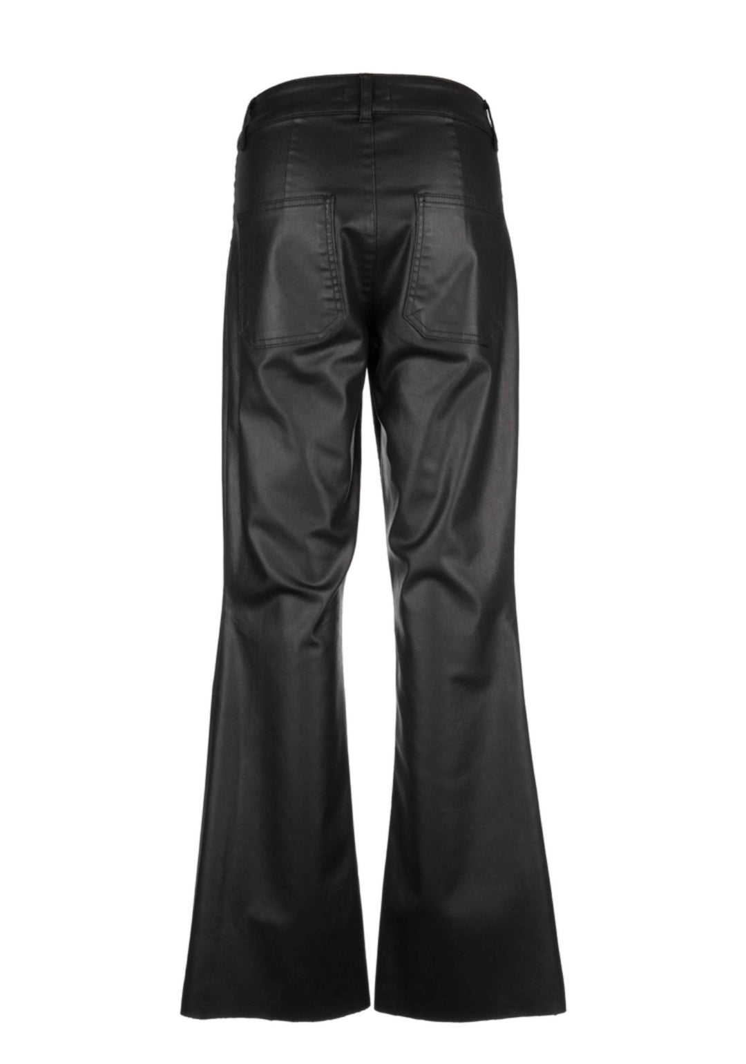 Kut: Stella High Rise Flare Raw Hem in Black