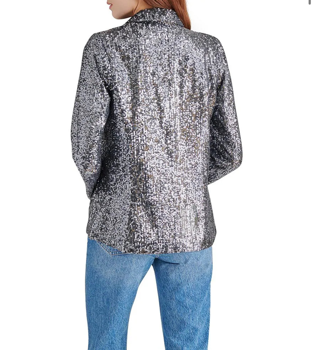 Steve Madden: Payton Blazer in Silver Grey