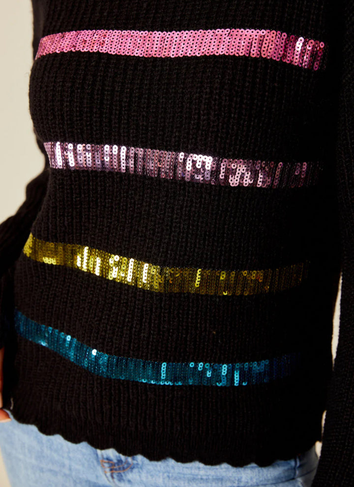 Design History: Black Sequin Combo Sweater