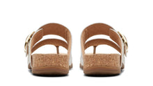 Load image into Gallery viewer, Clarks: Reileigh Sandals Park in Off White Lea
