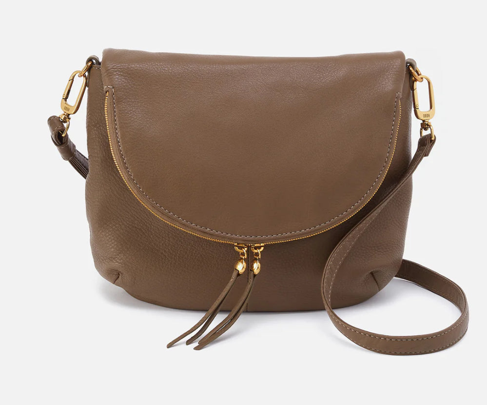 Hobo: Fern Foldover Messager in Dark Elm