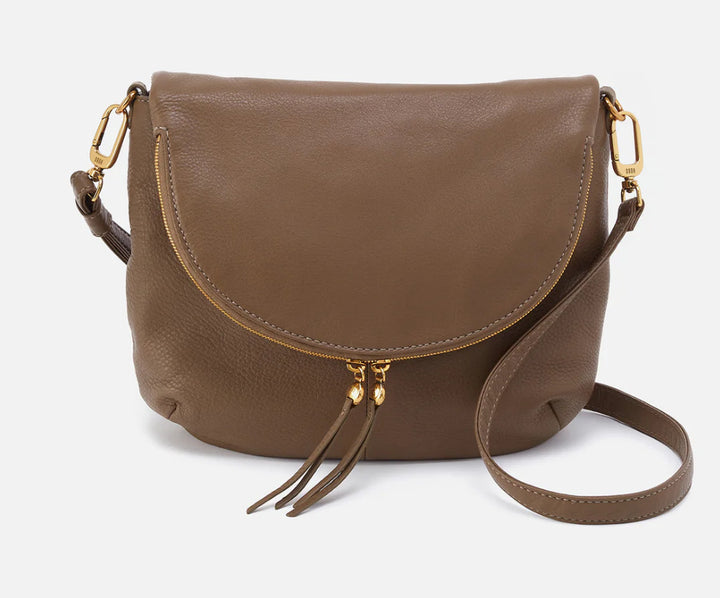 Hobo: Fern Foldover Messager in Dark Elm