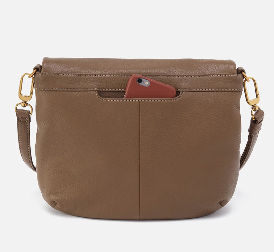 Hobo: Fern Foldover Messager in Dark Elm