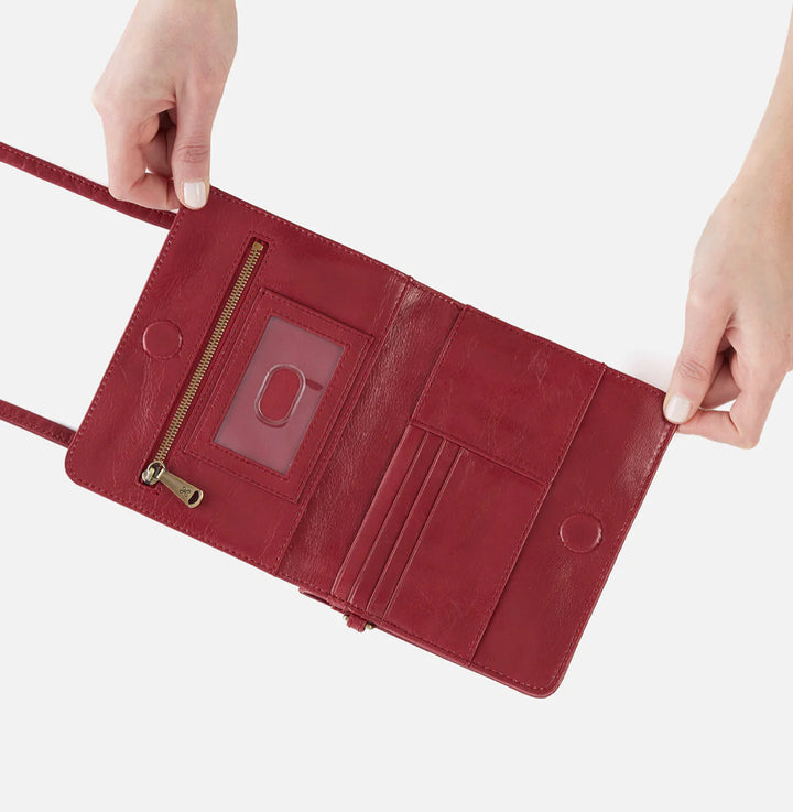 Hobo: Jill Wallet Crossbody in Cranberry