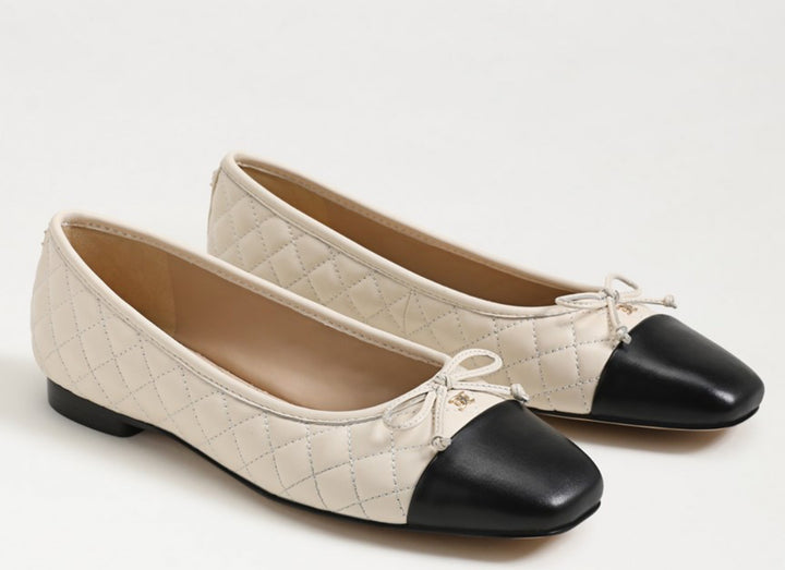 Sam Edelman: Marilyn Ballet Flats in Black/Cream J1755M1901