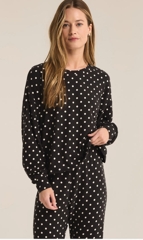 Z Supply: Dot Life Jogger in Black ZLP244443