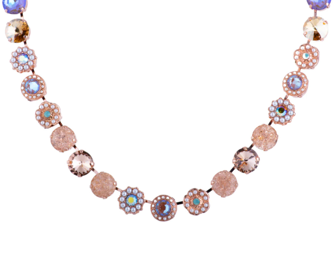 Mariana: Large Rosette Necklace in "Desert Rose" N-3084R-2010-RG