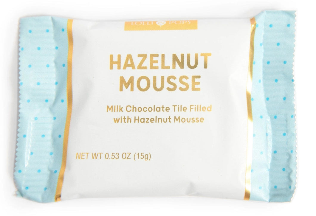Lolli & Pops: Hazelnut Mousse Milk Chocolate Tile
