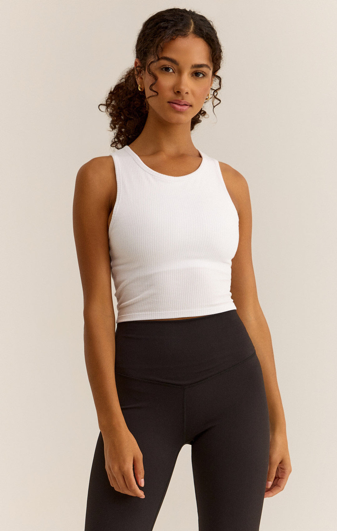 Z Supply: Count Me in Rib Tank in White