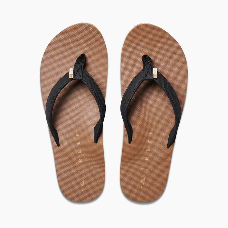 Reef: Solana Sandals in Black/tan