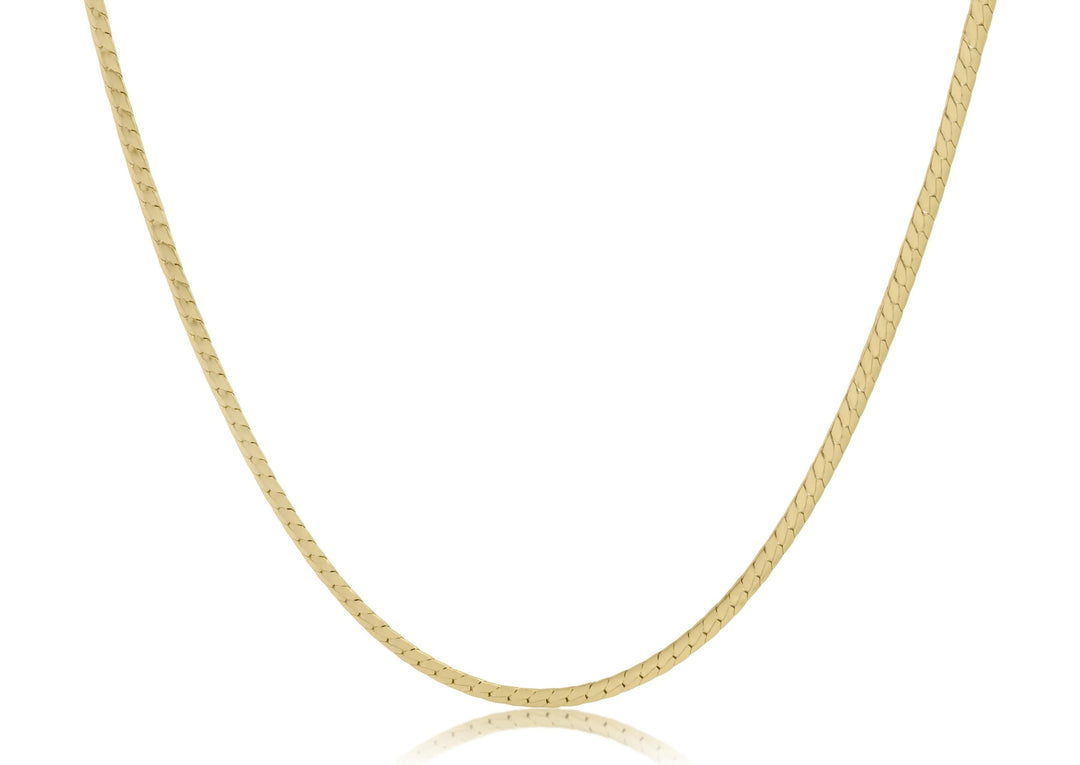 Enewton: 17" Choker Herringbone Necklace in Gold